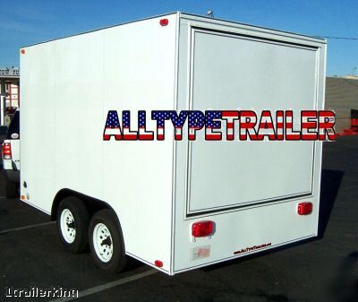 2008 enclosed cargo utility catering concession trailer