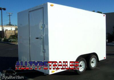 2008 enclosed cargo utility catering concession trailer