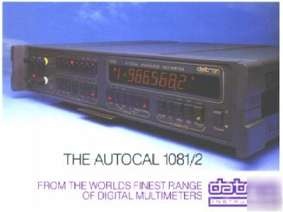 Datron autocal 1082, standards multimeter