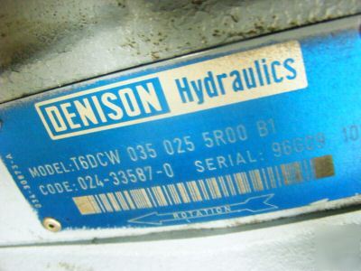 Denison hydraulic pump / motor T6DCW abex pumps motors