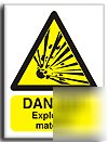 Explosive material sign-adh.vinyl-200X250MM(wa-105-ae)