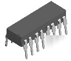 Hex inverting tri state buffer DM74LS368AN dip