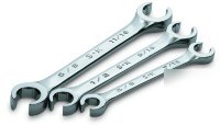 3 piece superkrome? sae flare nut wrench set