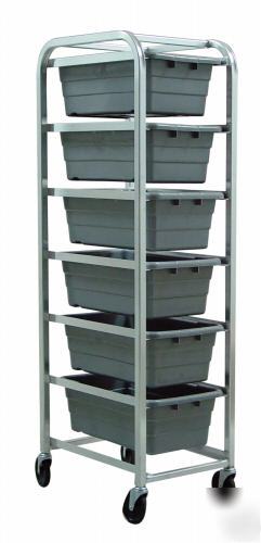 6 plastic tubs totes nesting storage containers bins 