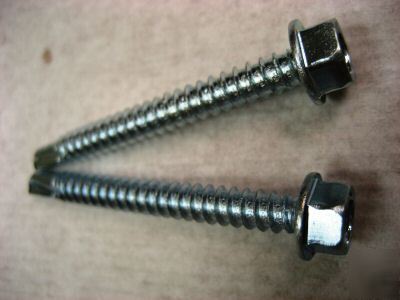 8 x 1 hex washer head tek self drill screws 100PK