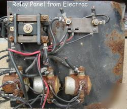 Elec-trak riding lawn mower relay panel