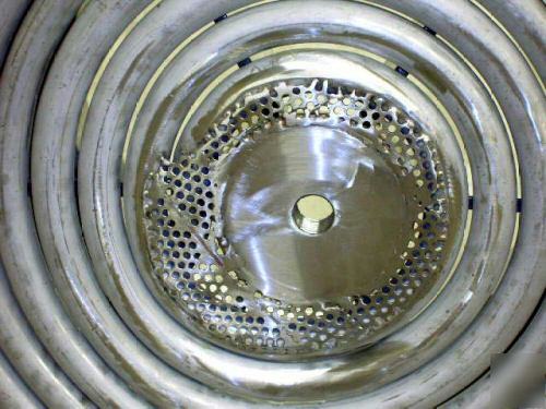 Heated stainless steel tank with stand