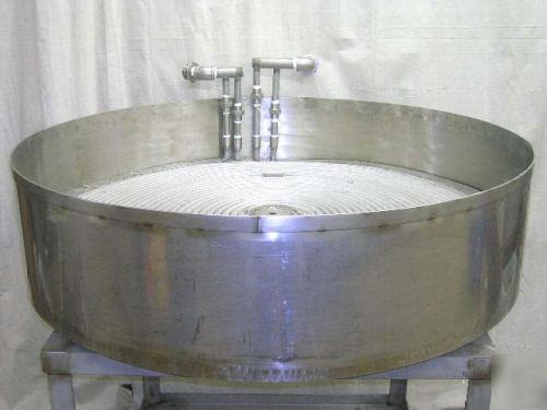 Heated stainless steel tank with stand