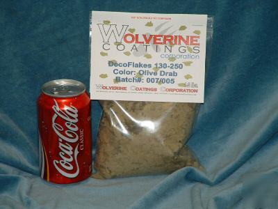 Color chips/flakes for garage concrete floor paint