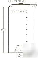 175 gallon vertical water storage tank (31