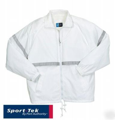 Sport-tek nylon reflective coach's jacket xs-xl