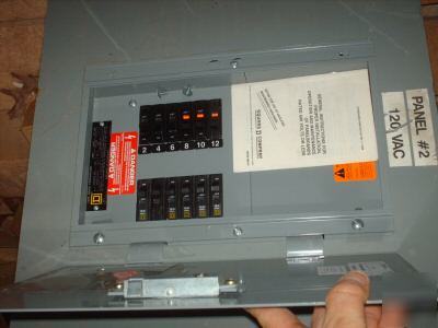 Square d panel with breakers choice 
