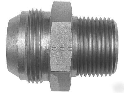 Steel jic steel tube fittings male pipe connector qty 4