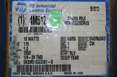Unit bearing shaded pole motor