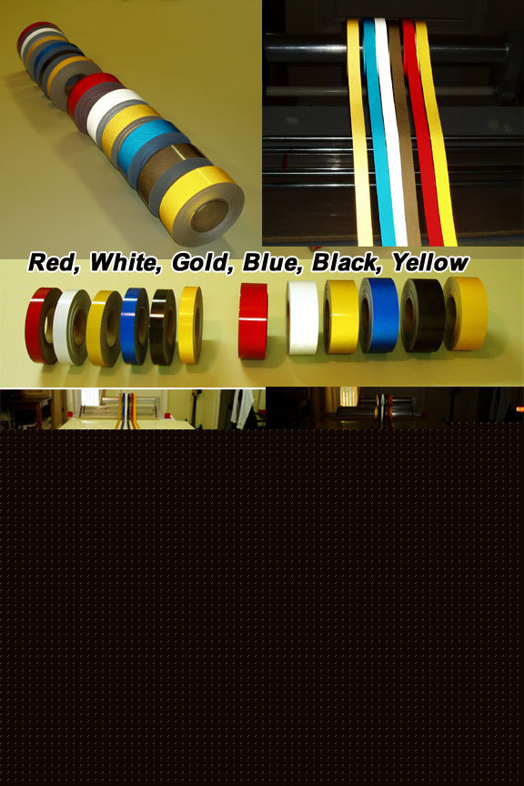 White reflective pinstriping tape 1/2