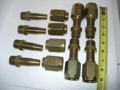 8 parker 30 series reusable hose fittings size #12