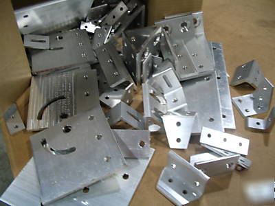 8020 aluminum 25 s 40 s un joining plates lot bw (56PC)