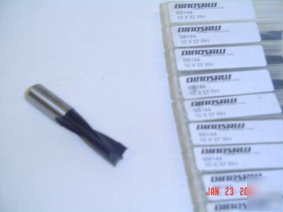 Carbide tipped brad point boring bit 10MM x 57MM rh