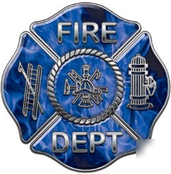 Maltese cross decal reflective 2
