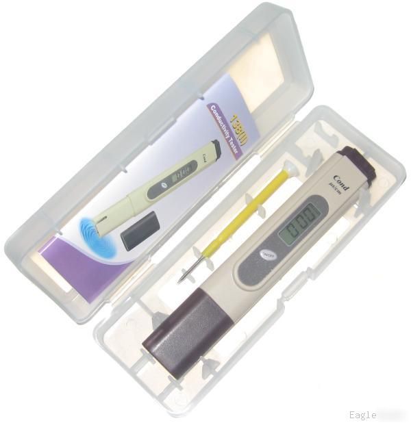 New digital ec conductivity meter hydroponics, free cal