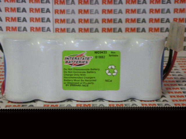 New interstate batteries NIC0433 battery pack 6 volt 