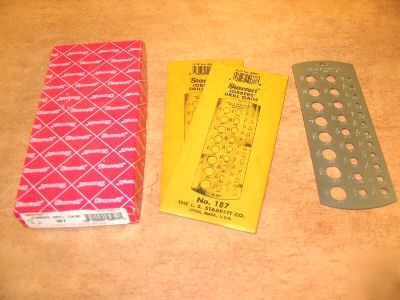 New starrett 187 jobbers' drill gage 1/16-1/2