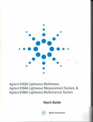 Agilent hp 8163A 8164A 8166A multimeter users guide