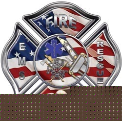 Firefighter decal reflective 6