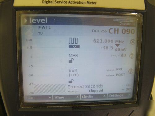 Jdsu acterna dsam-2500B digital serviceactivation meter