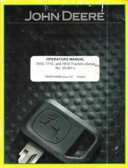 John deere operators manual 7610 7710 7810 tractors vg