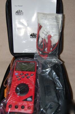 New mac tools EM710 digital multi meter w/ case dvm