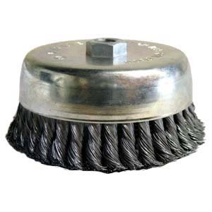 Stainless wire knot cup 6 x .020 x 5/8-11