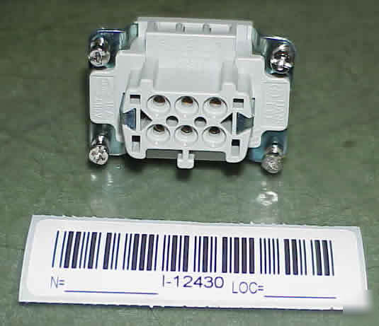 Harting lot of 8 han plugs