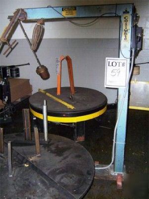 New 6000 lb coilmate #CM6060 pallet uncoiler, 1988