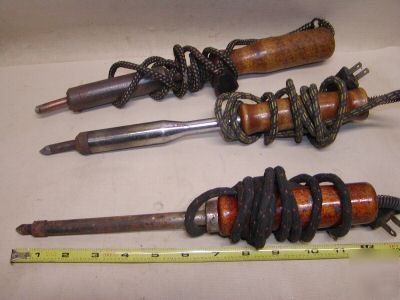 Soldering irons wood handles drake 12