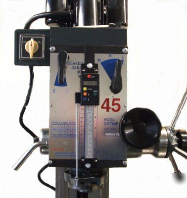 Mill/drill digital spindle scale gear driven RF40/45