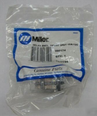 Miller 000174 relay, encl 25 vac 3PDT 10A/120 vac 11PIN