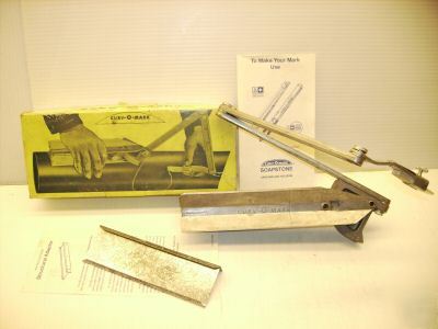 Curv-o-mark contour marker for torch cutting pipe/beam