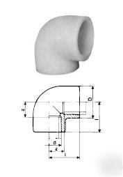 20MM hp pvdf 90 deg elbow socket fusion