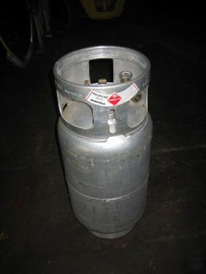 Alluminum forklift propane tank with gaugue