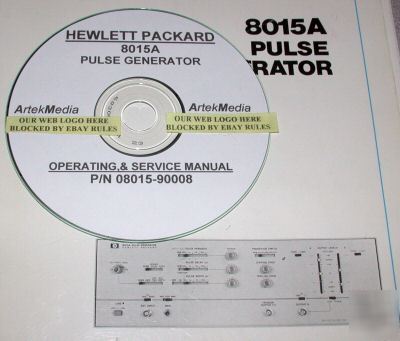 Hp 8015A pulse generator, operating & service manual
