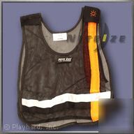 Red led sport vest illuminated reflective safety vest