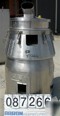 Used: mm industries vorti-siv vibrating sieving and str