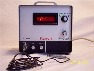 Starrett last word gage amplifier with cartridge head