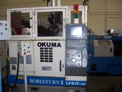1998 okuma robusturn lfs-15 cnc chucking center OSP700