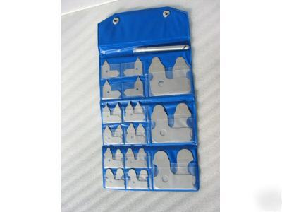 26 machinist radius gage set decimal .010 - .500