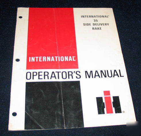 Ih intl harvester 35 side delivery rake
