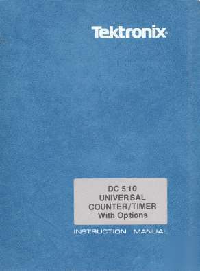Tek DC510 dc 510 manual in 2 res w/ textsearch &extras