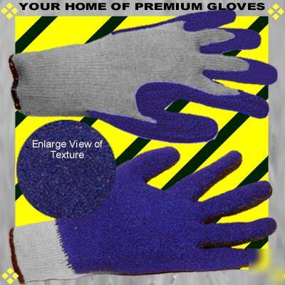 Lg glove 12 pr work latex coated palm & fingers go get
