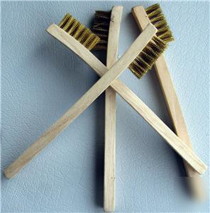12 brass wire brushes no spark,stain glass,crafts, lot